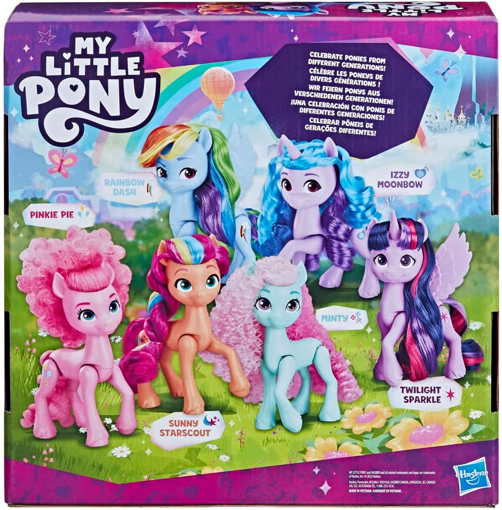 MLP: MYM Rainbow Celebration 6-Pack Pony Figure Set 1