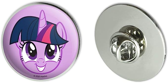 MLP Princess Twilight Sparkle Face Metal 1.1" Lapel Pin 1