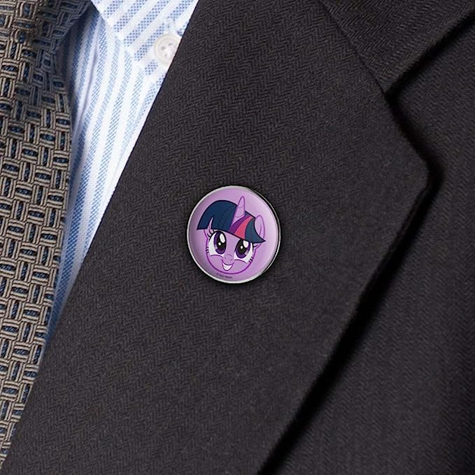 MLP Princess Twilight Sparkle Face Metal 1.1" Lapel Pin 3