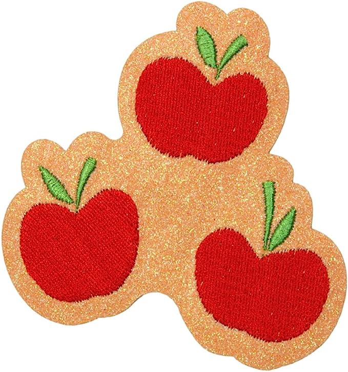 MLP Applejack Apple Cutie Mark Glitter Patch
