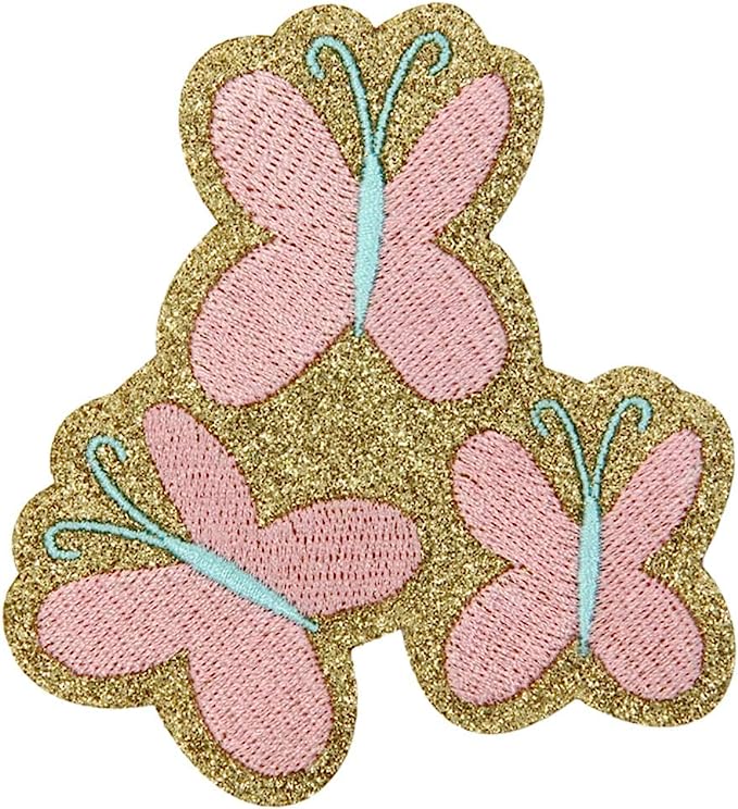 MLP Fluttershy Butterfly Cutie Mark Glitter Patch