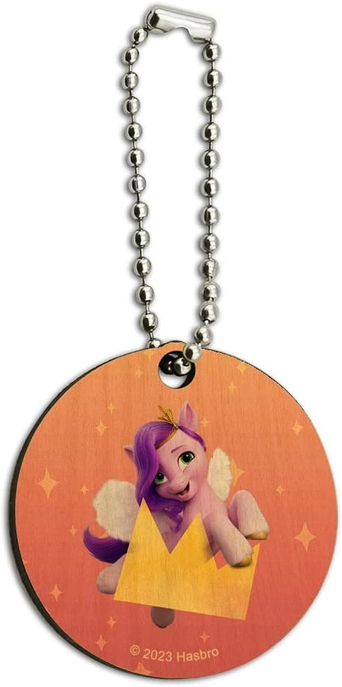 MLP: MYM Princess Pipp Petals Wooden Round Keychain 1