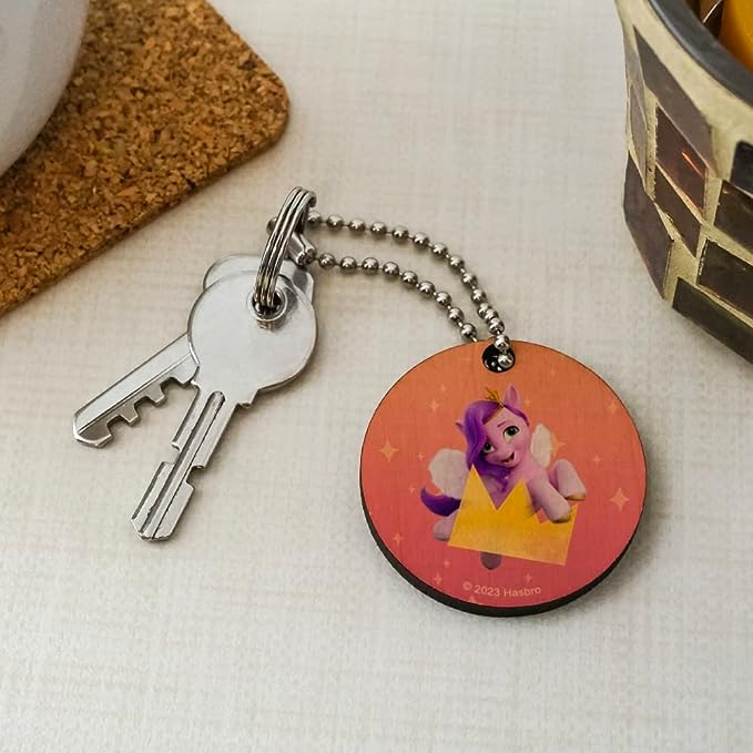 MLP: MYM Princess Pipp Petals Wooden Round Keychain 3