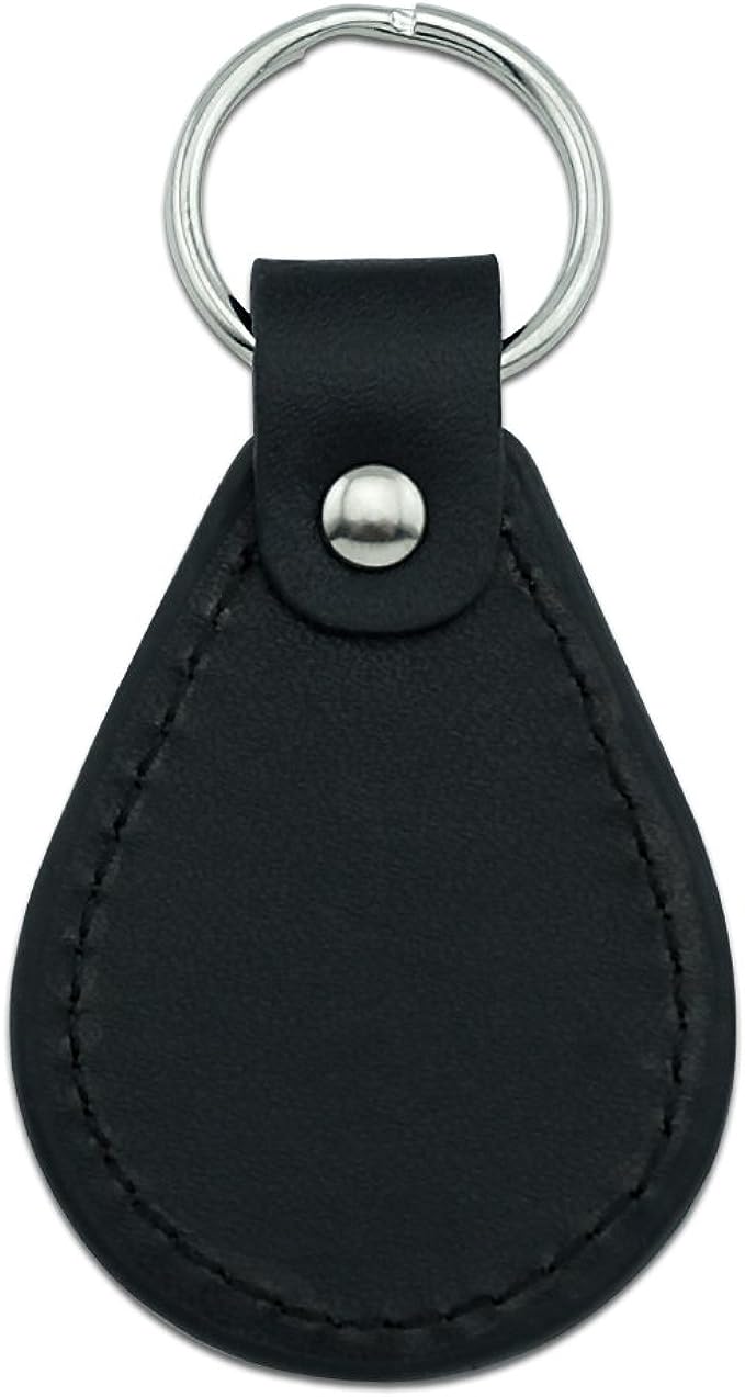 MLP Rarity Face Black Leather Keychain 2