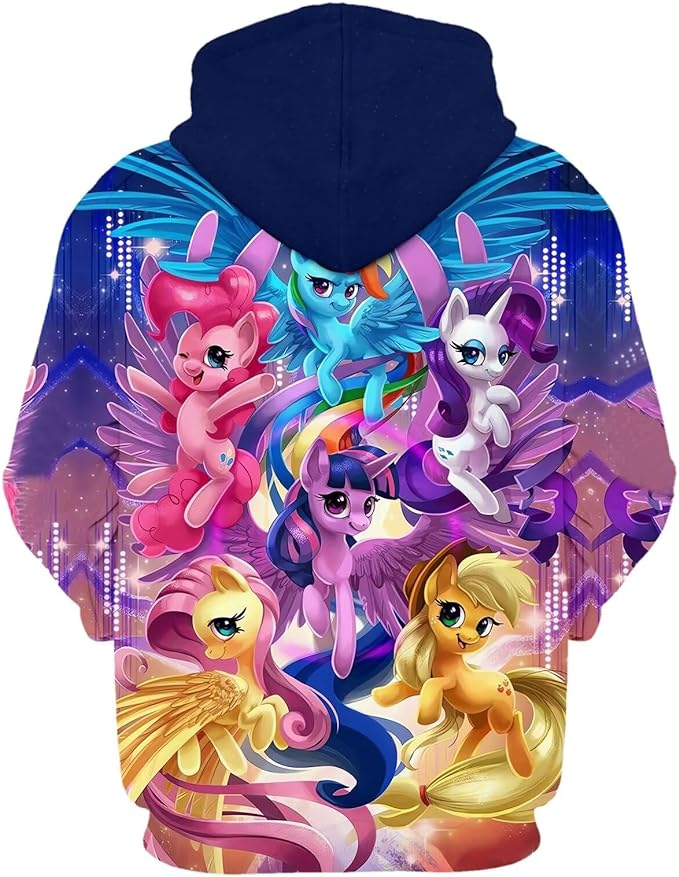 MLP The Mane 6 Cartoon Pullover Hoodie 2