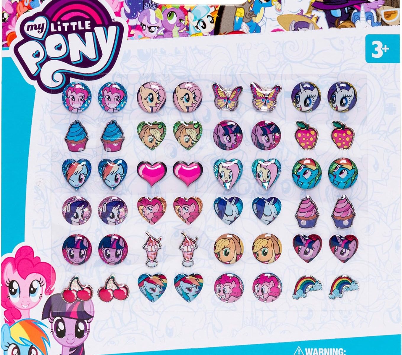 MLP Self-Adhesive Sticker Earrings Set 1