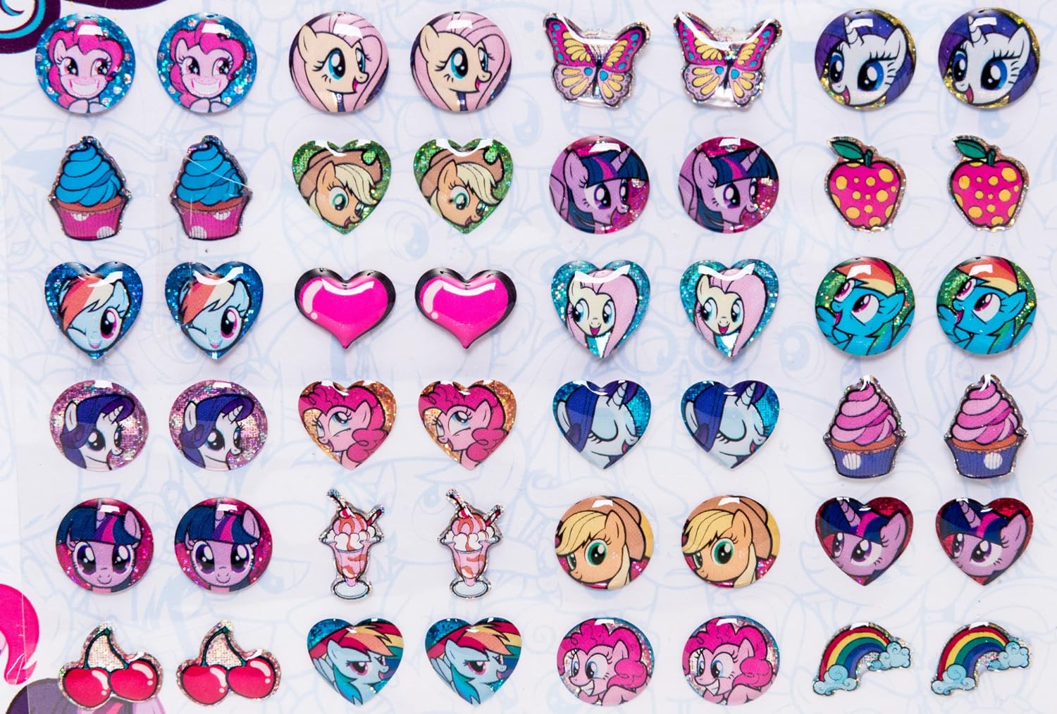 MLP Self-Adhesive Sticker Earrings Set 2