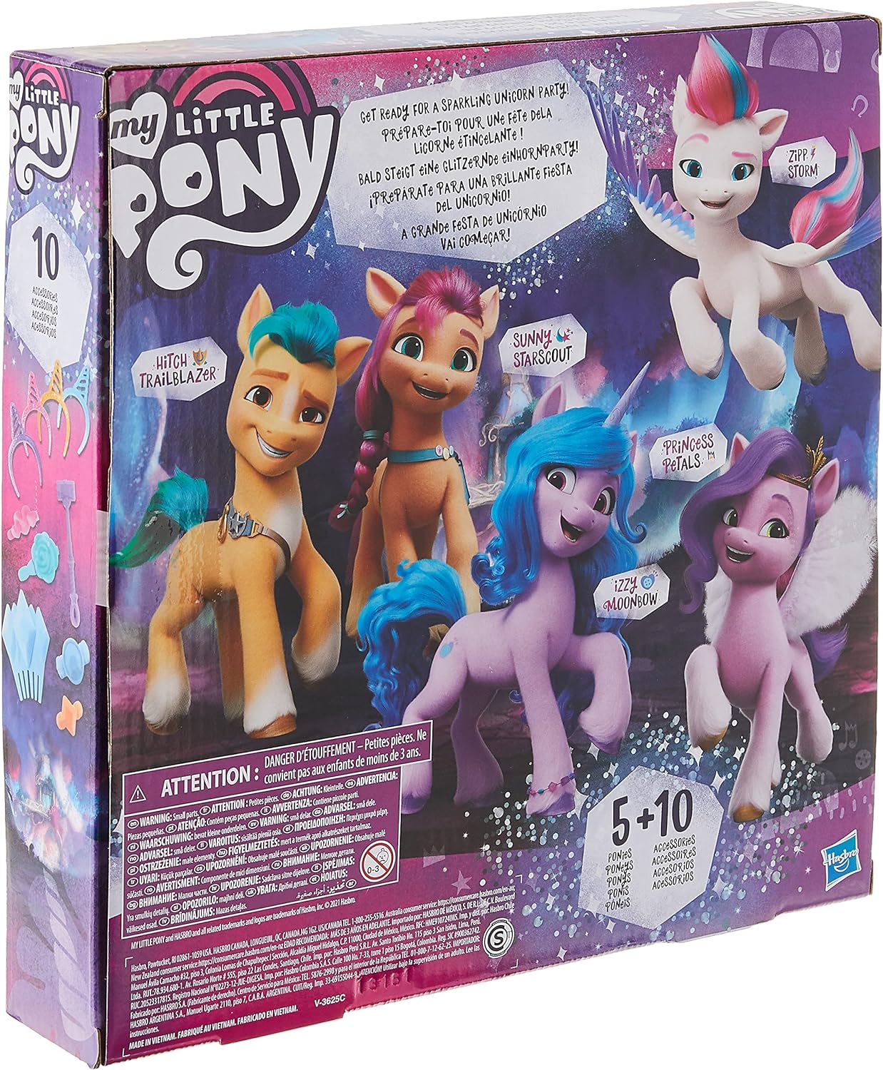 MLP: ANG Mane 5 Unicorn Party Celebration Collection Figure Pack 2