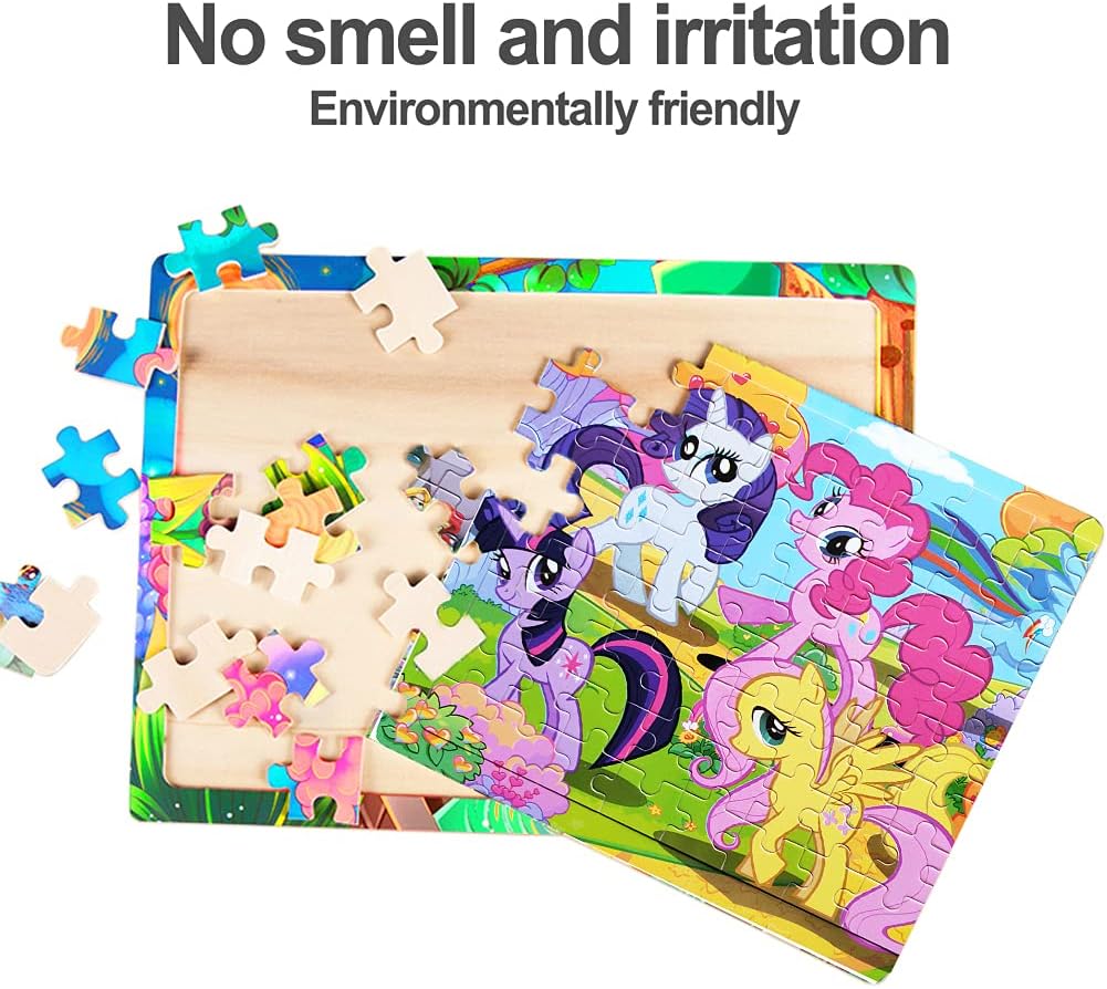 MLP The Mane 6 Wood Floor Poster Jigsaw Puzzle 2
