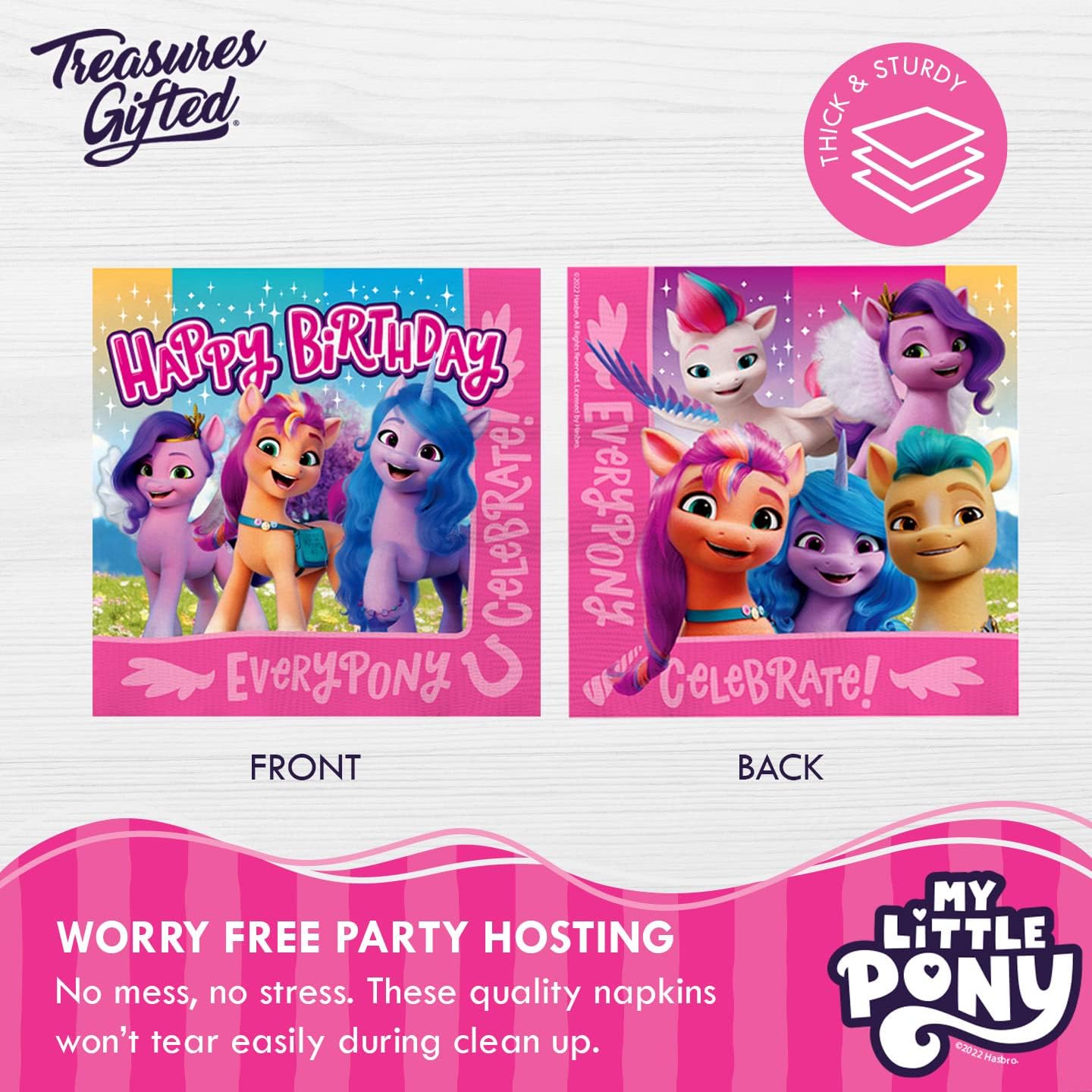 MLP: MYM Character Birthday Party Napkins Set 4