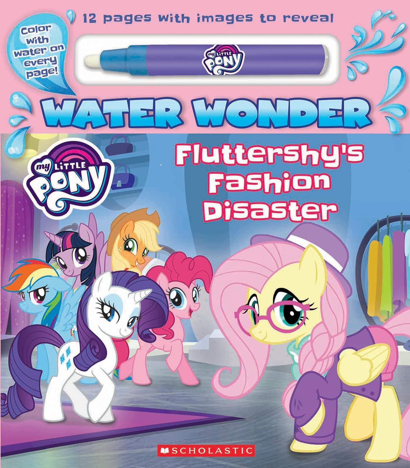 MLP Fluttershy's Fashion Disaster Water Wonder Book 1