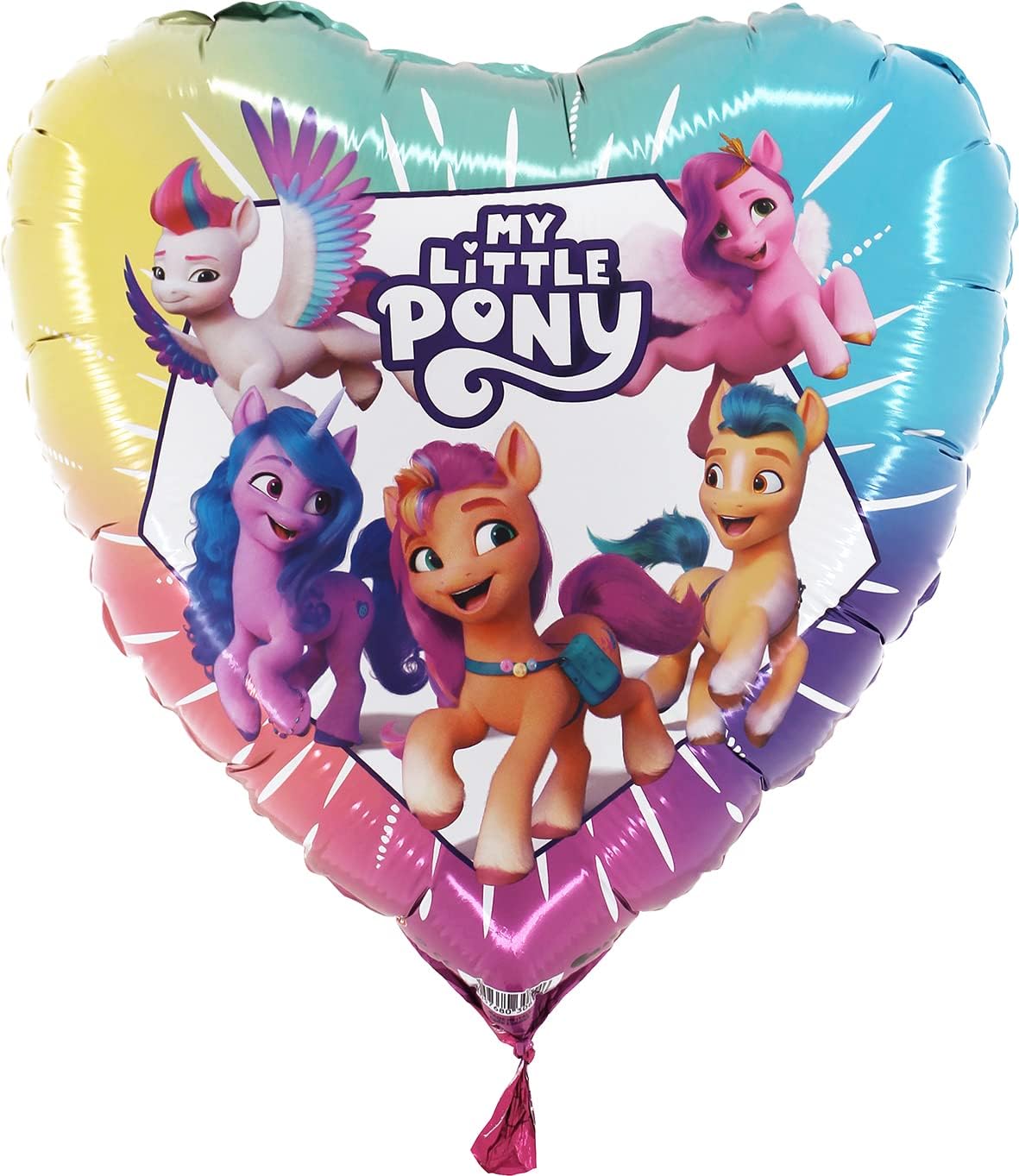 MLP: MYM The Mane 5 Character Heart Shaped Foil Party Balloon 