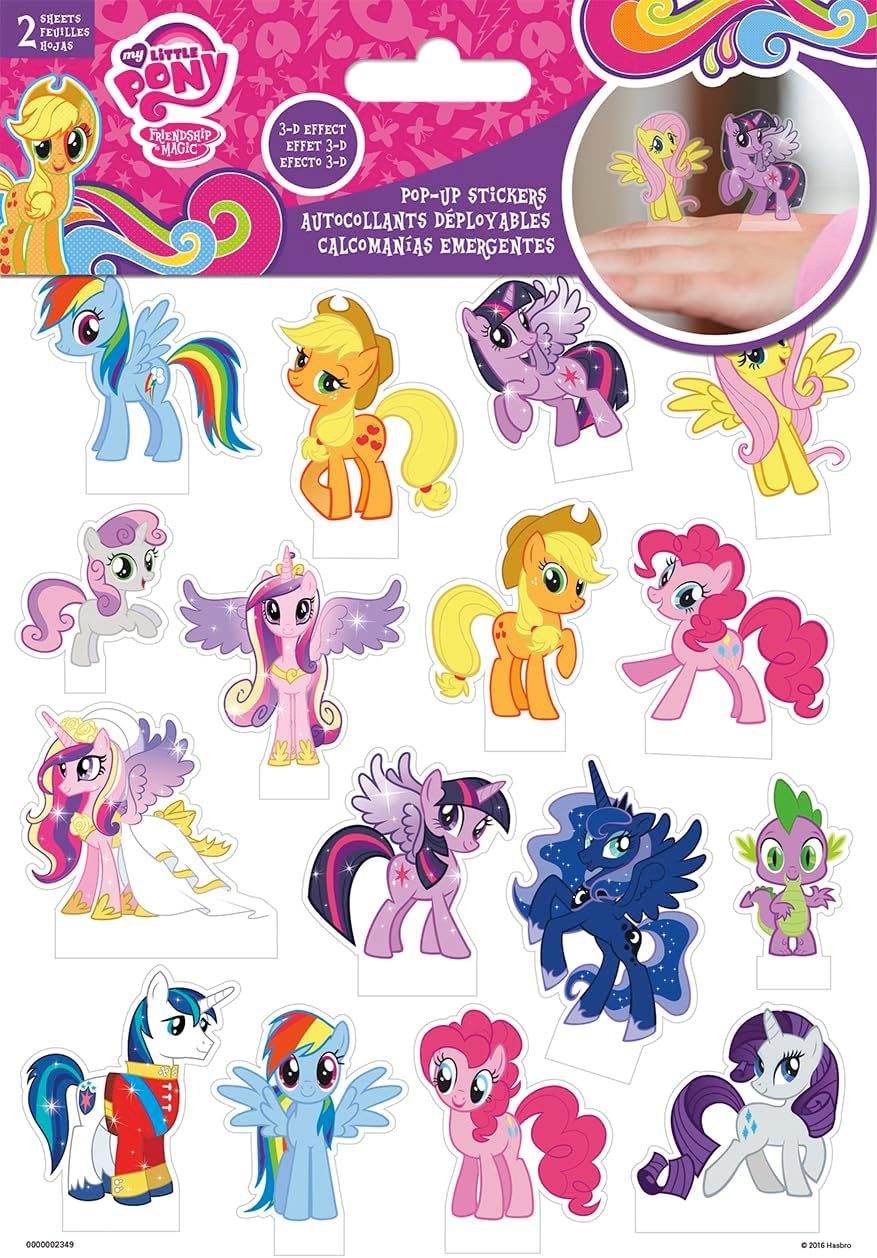 MLP Trends International Pony Character Pop Up Stickers Set