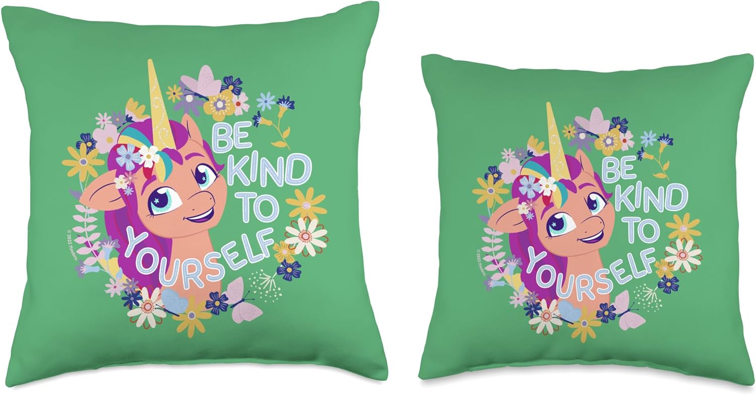 MLP: ANG Sunny Starscout Be Kind To Yourself Throw Pillow 3