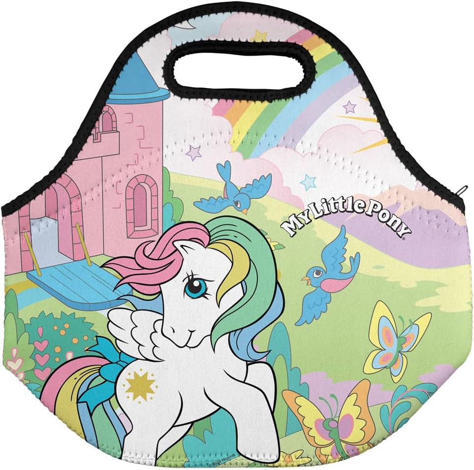 MLP Retro Cartoon Castle Soft Neoprene Lunch Bag 1