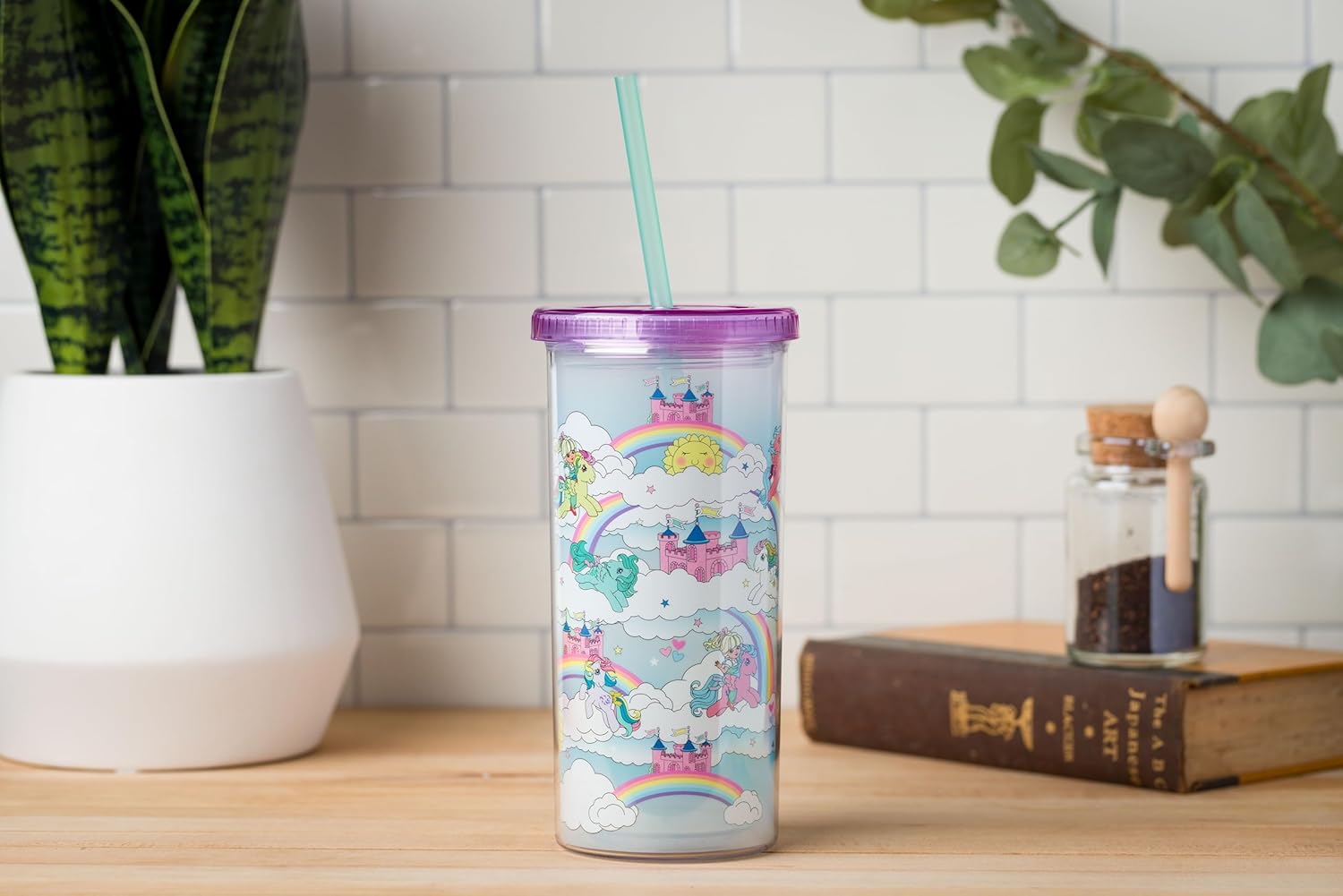 MLP Retro Magical Castle Pattern Plastic Cold Cup 3