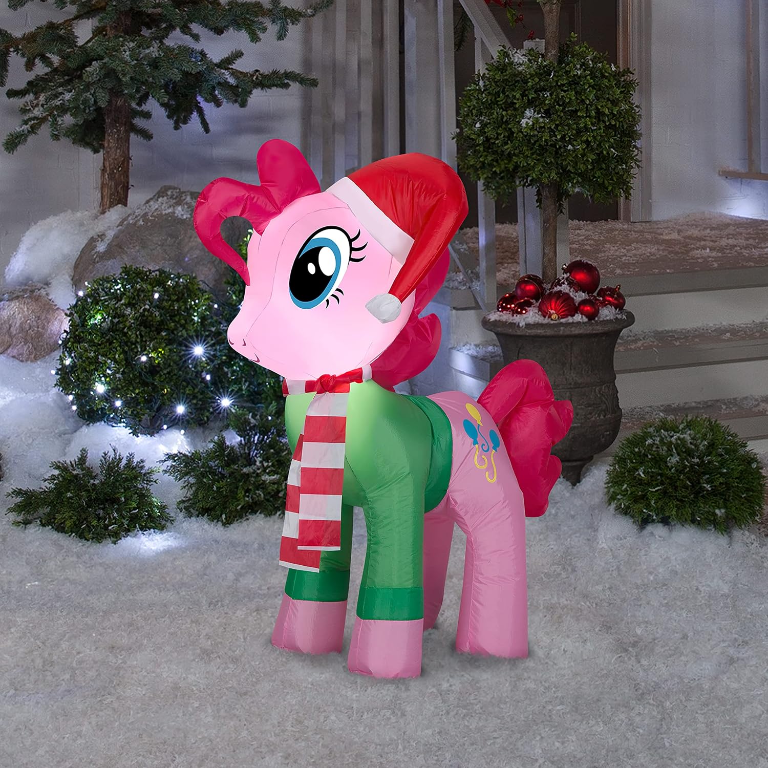 MLP Pinkie Pie Christmas Character Airblown Inflatable 2