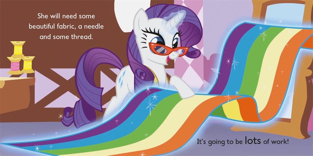 MLP Rarity and the Fashion Show Board Book 2