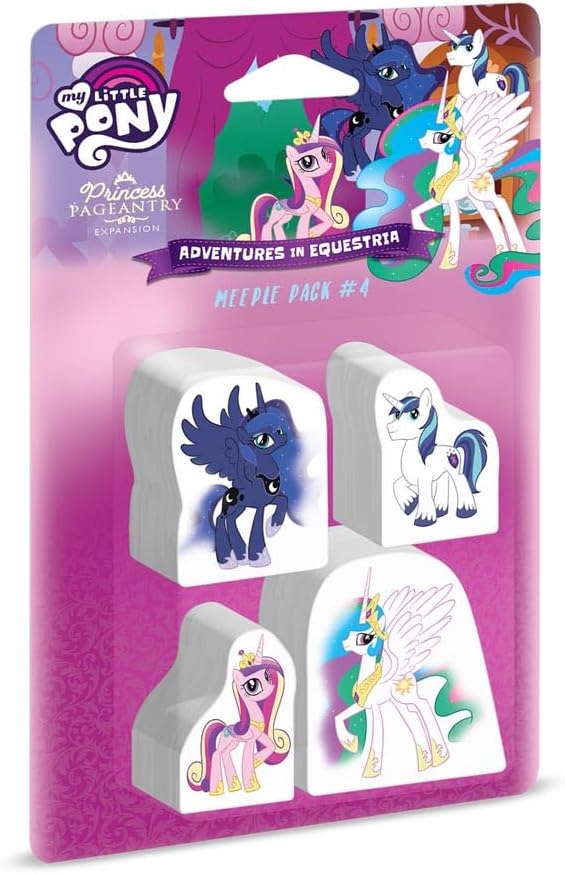 MLP Deck-Building Game Wooden Meeple Figure 4-Pack