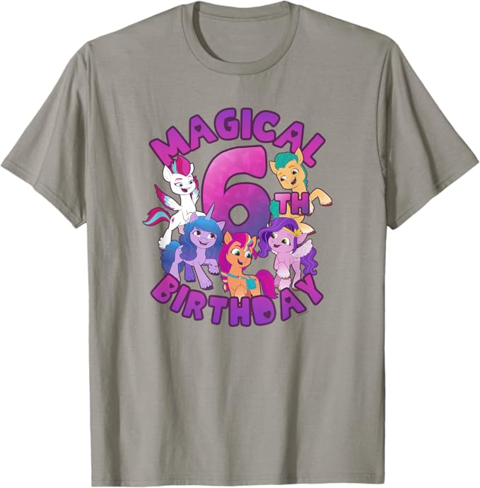 MLP: ANG The Mane 5 6th Birthday Group Shot T-Shirt