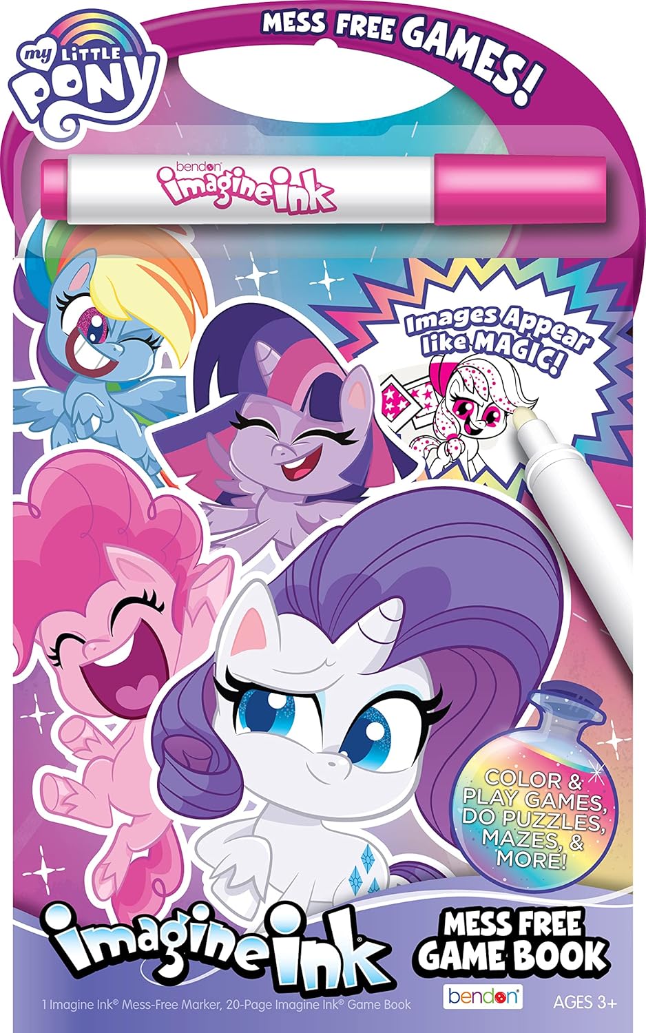 MLP: PL 20-Page Imagine Ink Coloring Game Book 1
