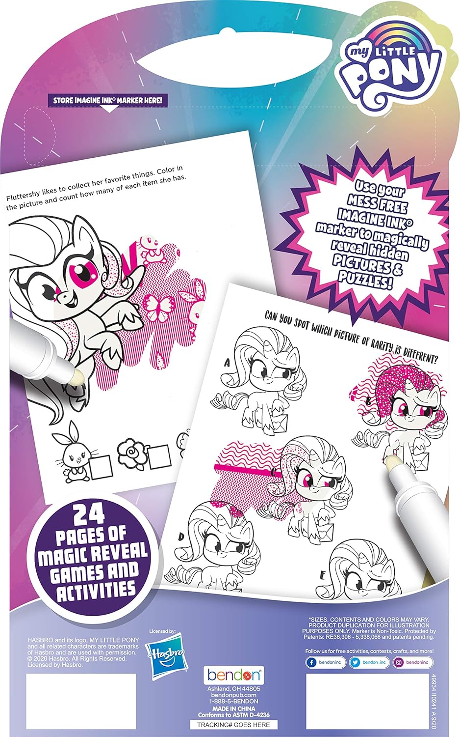 MLP: PL 20-Page Imagine Ink Coloring Game Book 2
