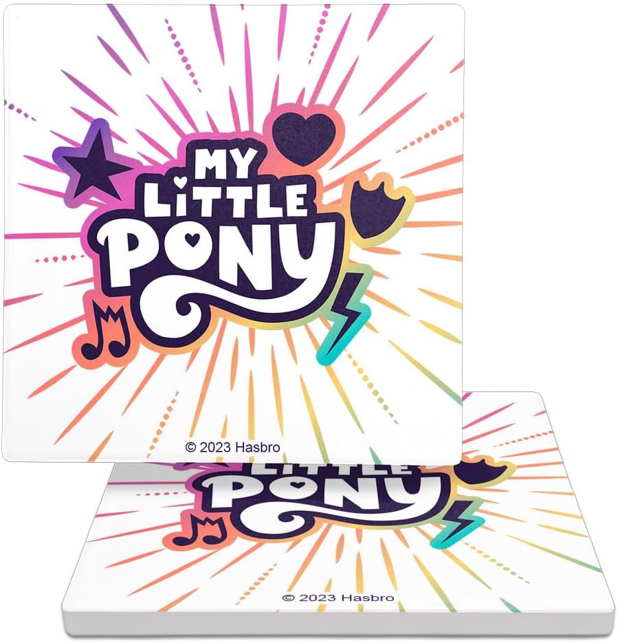 MLP: MYM Logo Square Ceramic Coasters 2-Pack Set 1