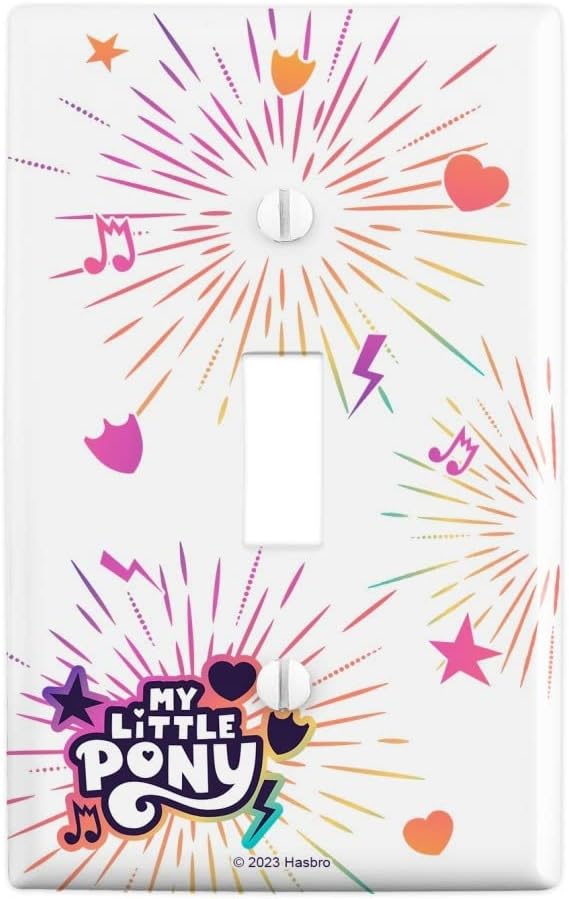 MLP: MYM Logo Plastic Toggle Light Switch Plate Cover Wall Decor 1