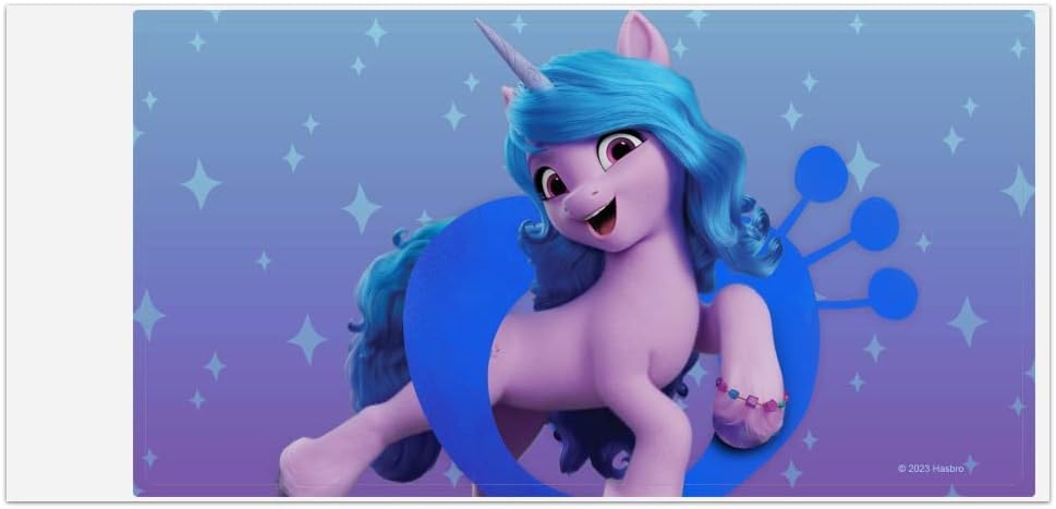 MLP: MYM Izzy Moonbow Automotive Car Window Locker Bumper Sticker 1