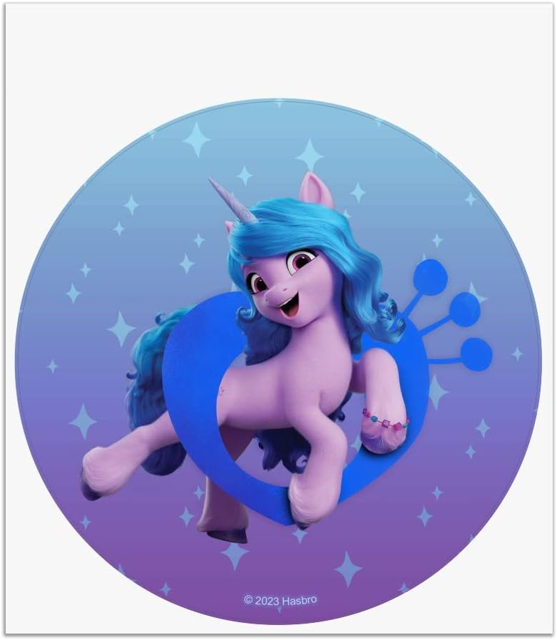 MLP: MYM Izzy Moonbow Automotive Car Window Locker Circle Bumper Sticker 1