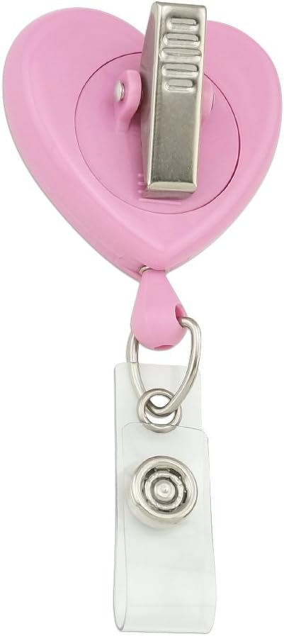 MLP: MYM Logo Heart Lanyard Retractable Reel Badge Pink ID Card Holder 2