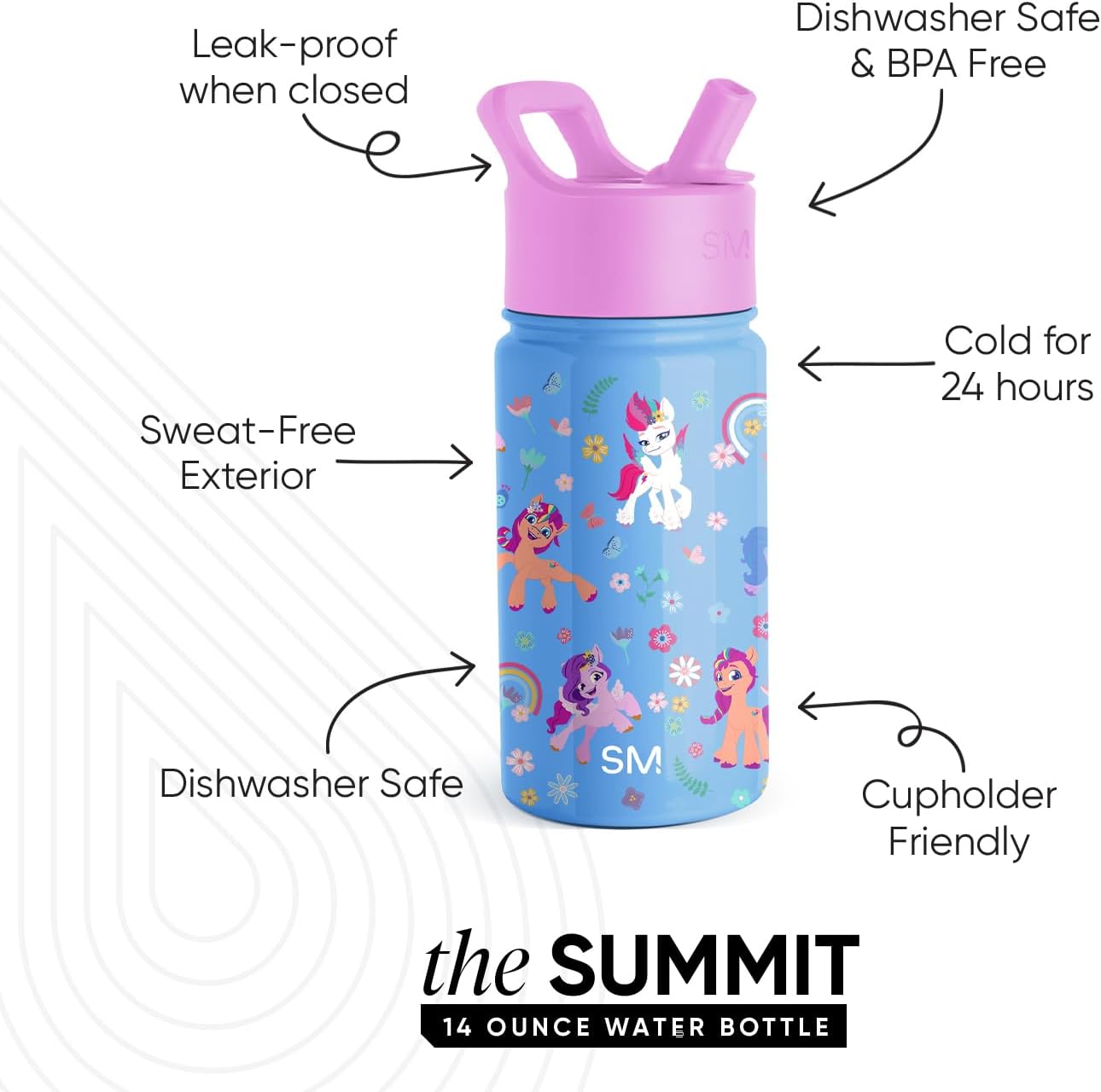 MLP: MYM Stainless Steel Summit Water Bottle (with Straw Lid) 2