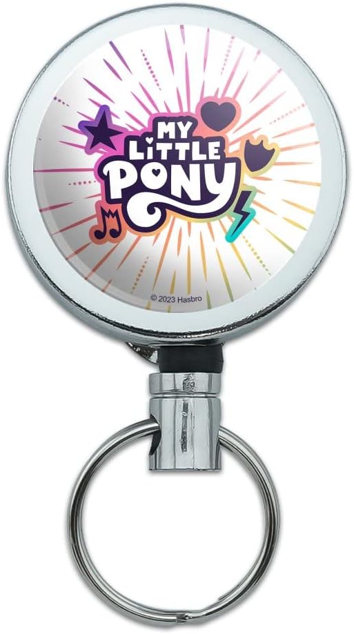 MLP: MYM Logo Heavy Duty Metal Retractable Reel ID Badge Key Card Tag Holder 1