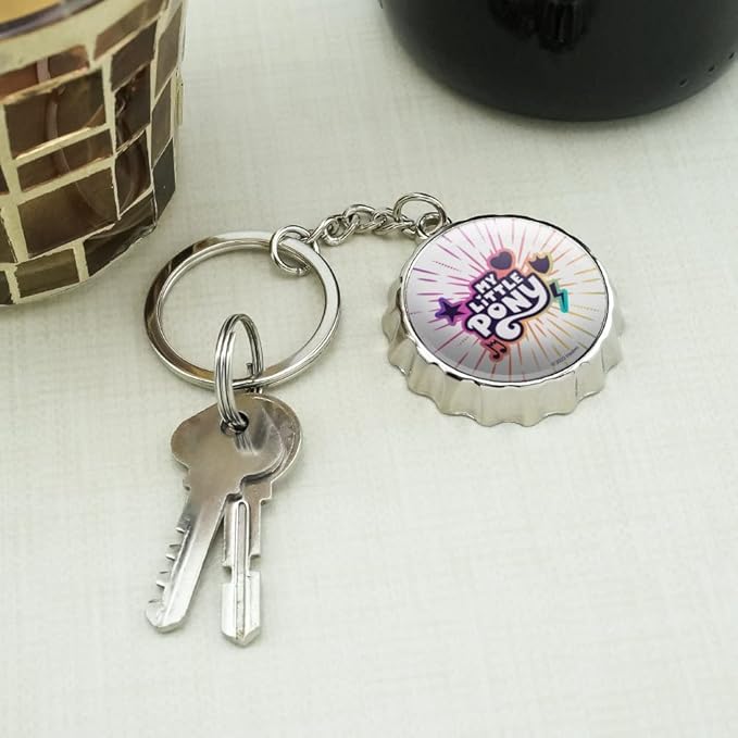 MLP: MYM Logo Keychain Chrome Plated Metal Pop Cap Bottle Opener 2