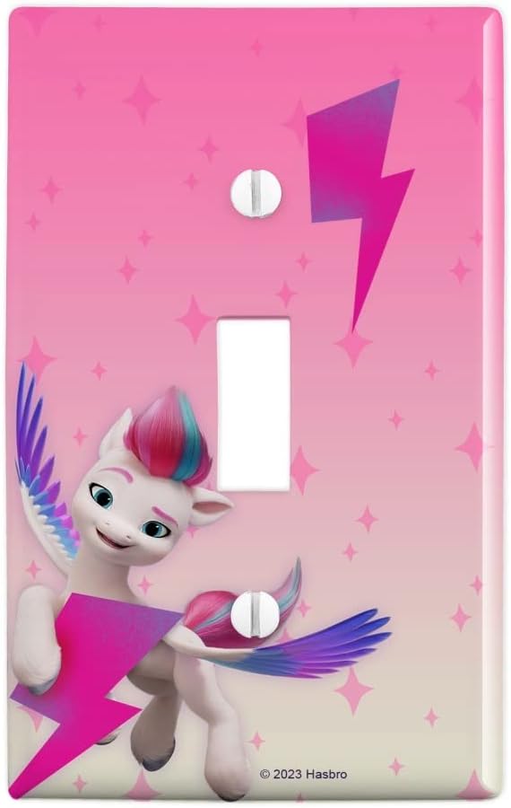 MLP: MYM Zipp Storm Plastic Wall Decor Toggle Light Switch Plate Cover 1