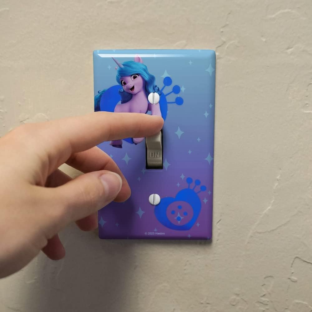 MLP: MYM Izzy Moonbow Plastic Wall Decor Toggle Light Switch Plate Cover 2