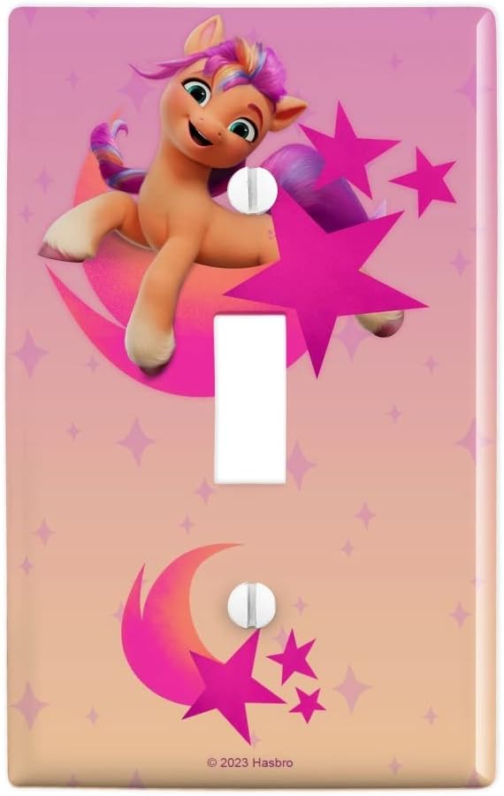 MLP: MYM Sunny Starscout Plastic Wall Decor Toggle Light Switch Plate Cover 1
