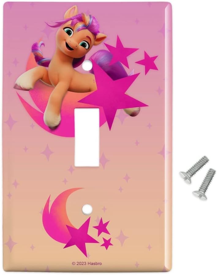 MLP: MYM Sunny Starscout Plastic Wall Decor Toggle Light Switch Plate Cover 2