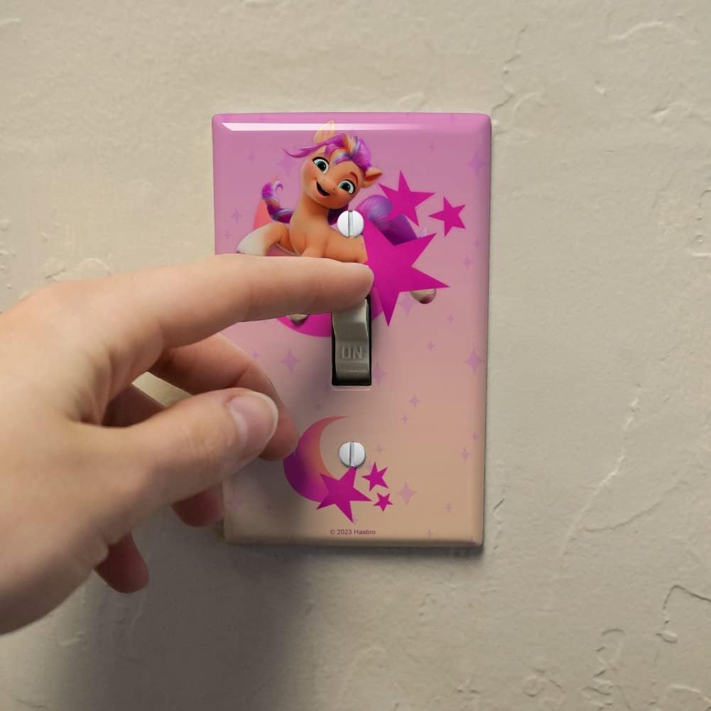 MLP: MYM Sunny Starscout Plastic Wall Decor Toggle Light Switch Plate Cover 3