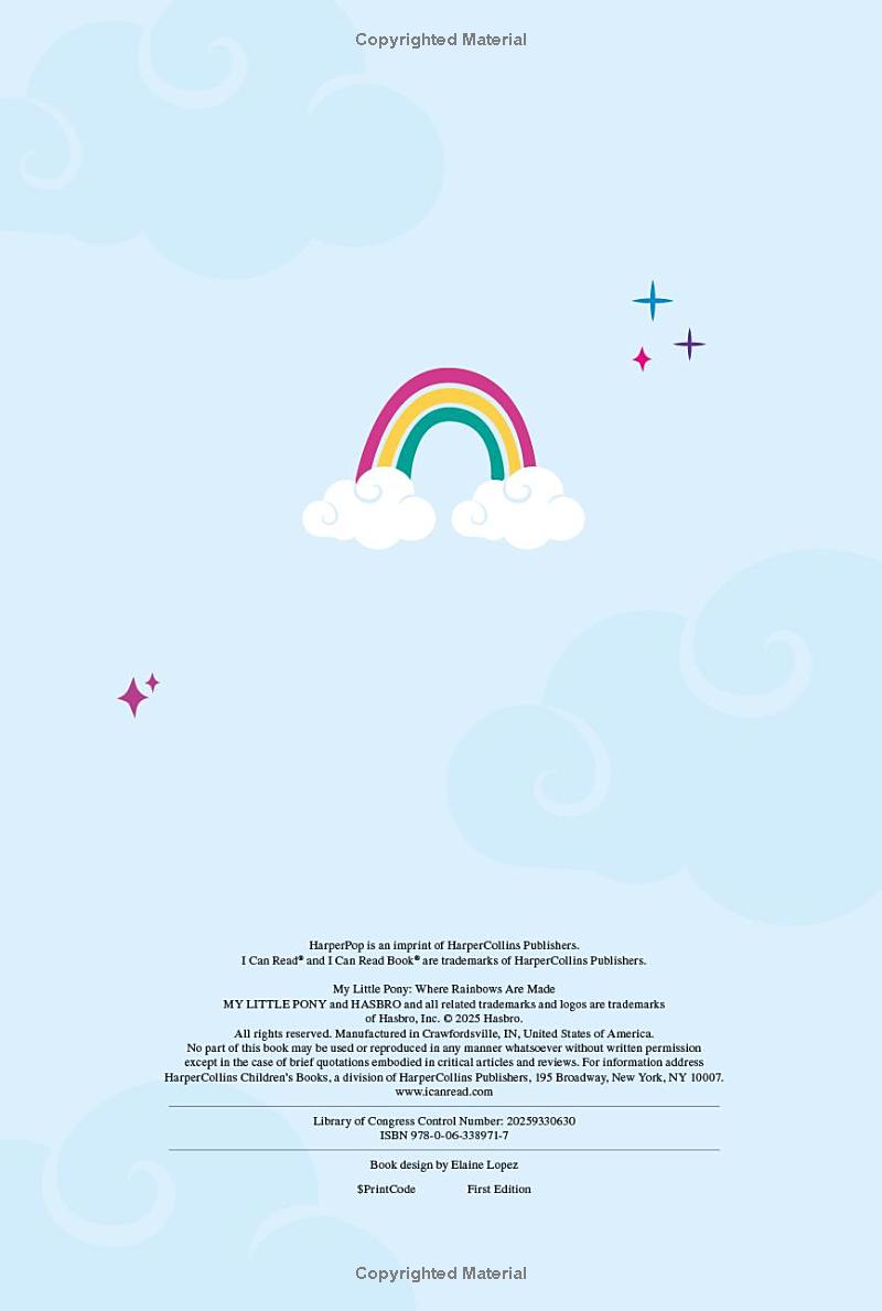 MLP: TYT Where Rainbows Are Made (I Can Read Level 1) Book 3
