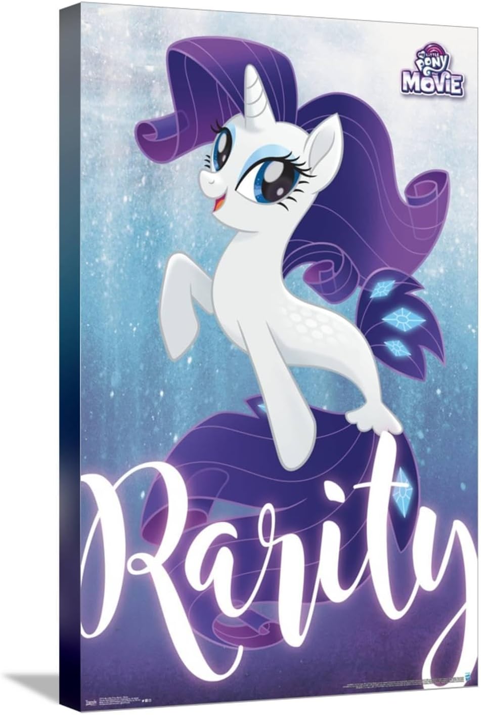 MLP: TM Rarity Sea Pony Stretched Canvas Wall Poster 1