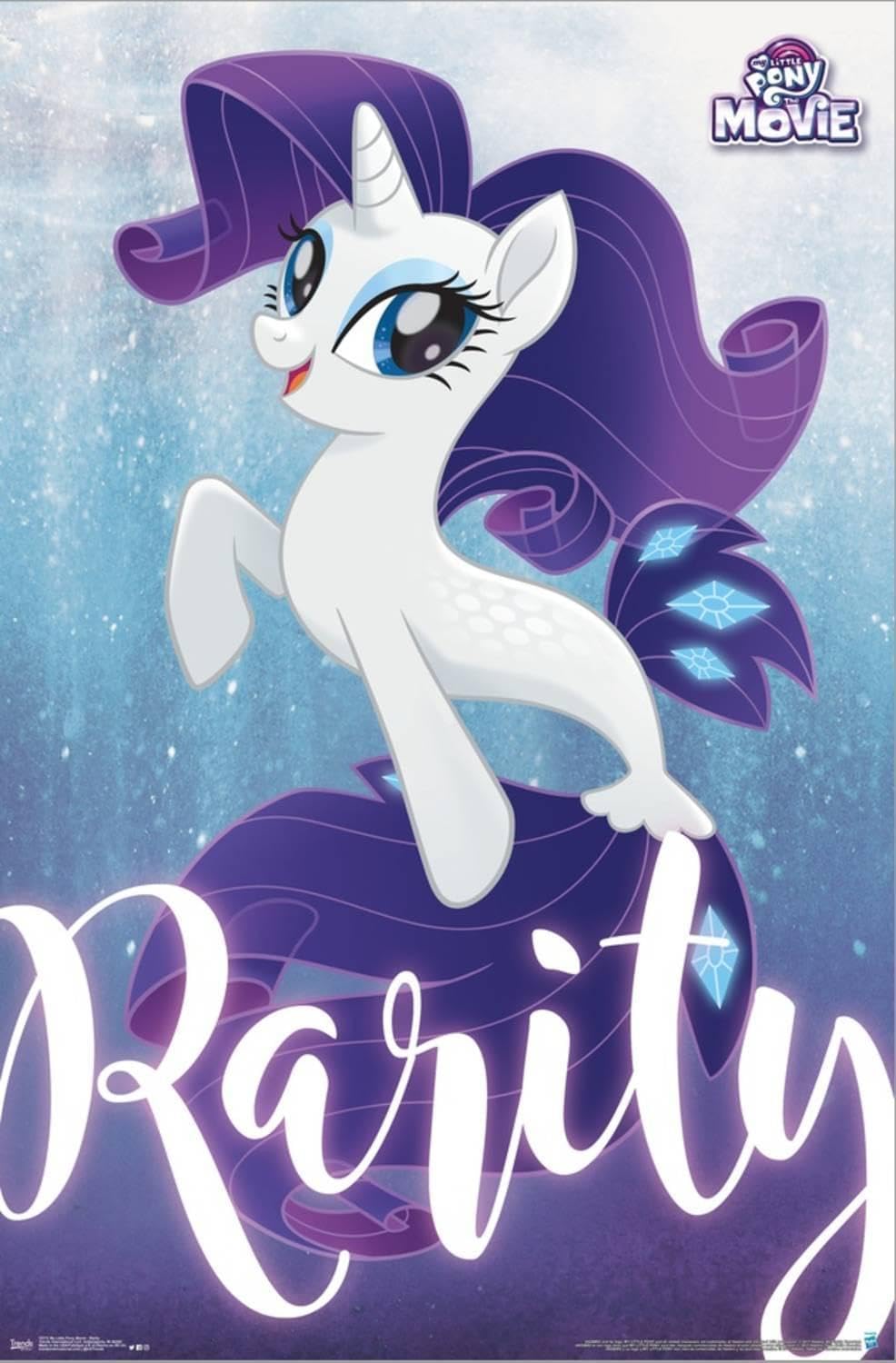 MLP: TM Rarity Sea Pony Stretched Canvas Wall Poster 2