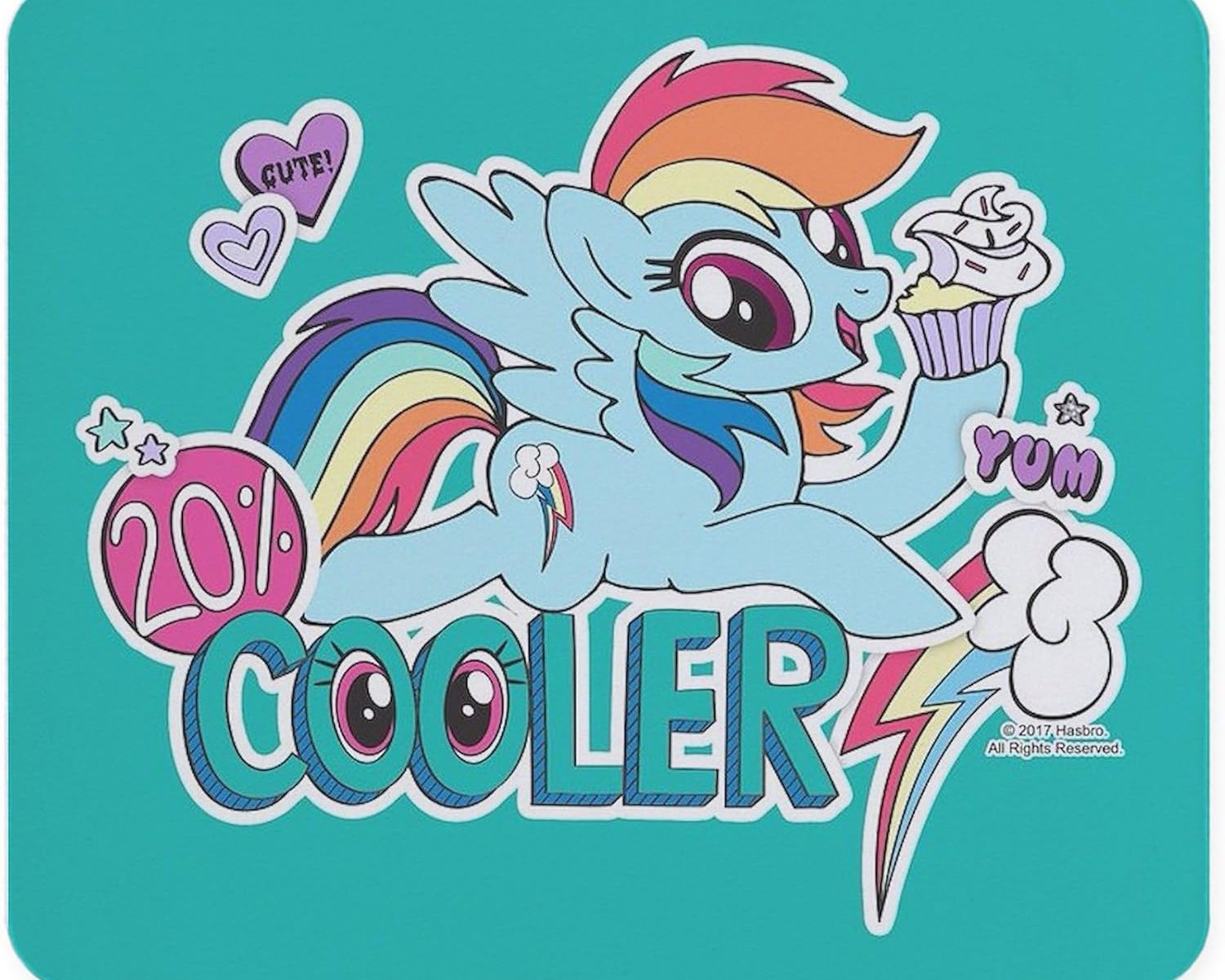 MLP Rainbow Dash Cooler Non-Slip Rubber Gaming Mousepad 1