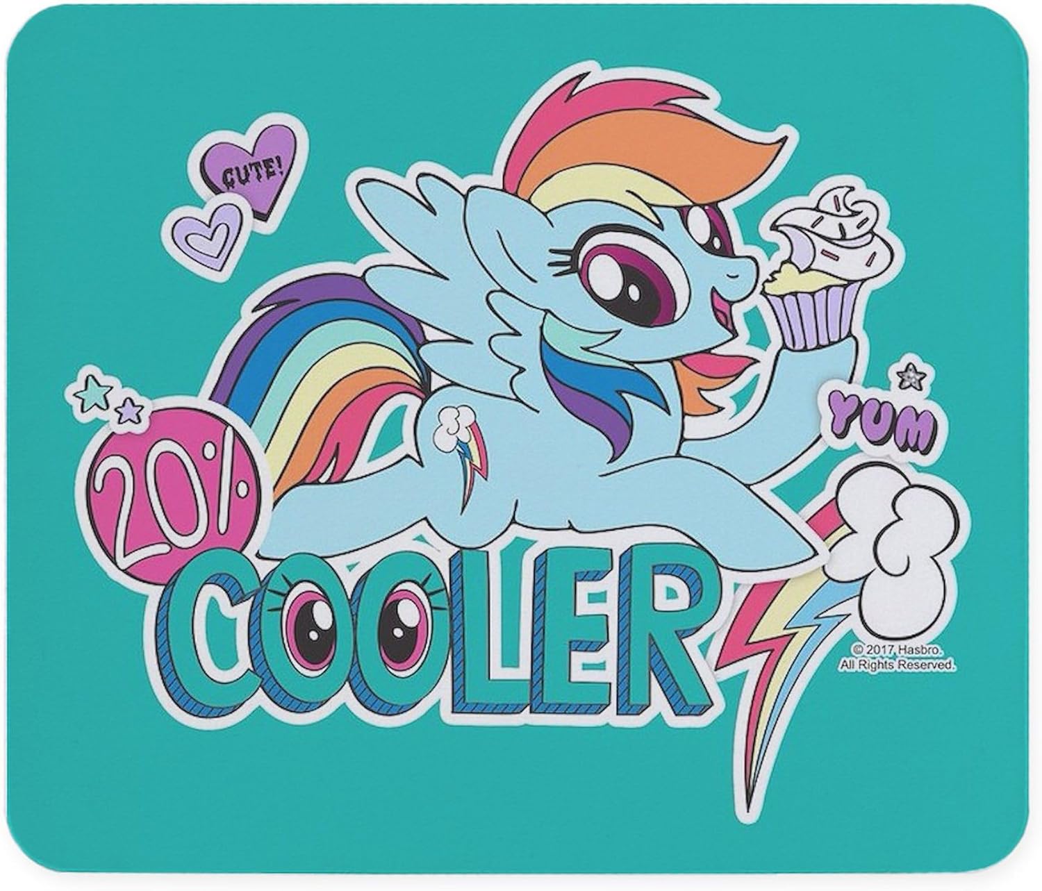 MLP Rainbow Dash Cooler Non-Slip Rubber Gaming Mousepad 1