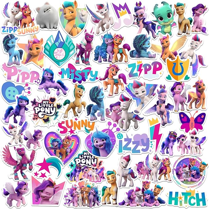 MLP: MYM 50ct Vinyl Large Deluxe Stickers Variety Pack