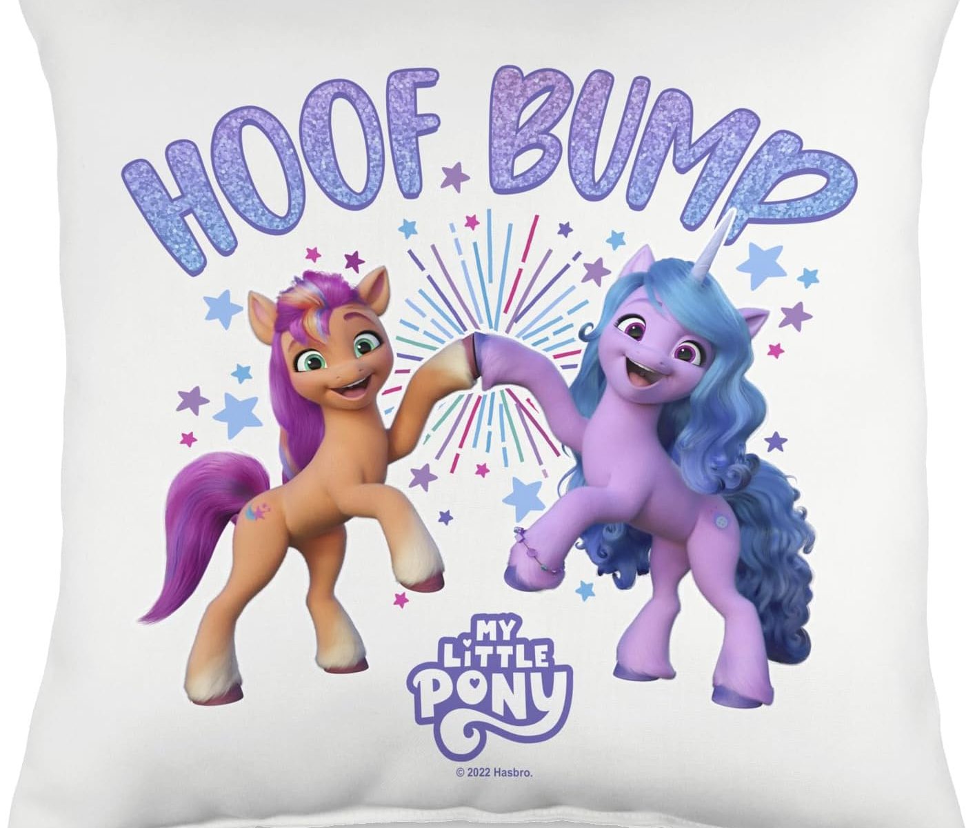 MLP: ANG Sunny & Izzy Hoof Bump Throw Pillow 1
