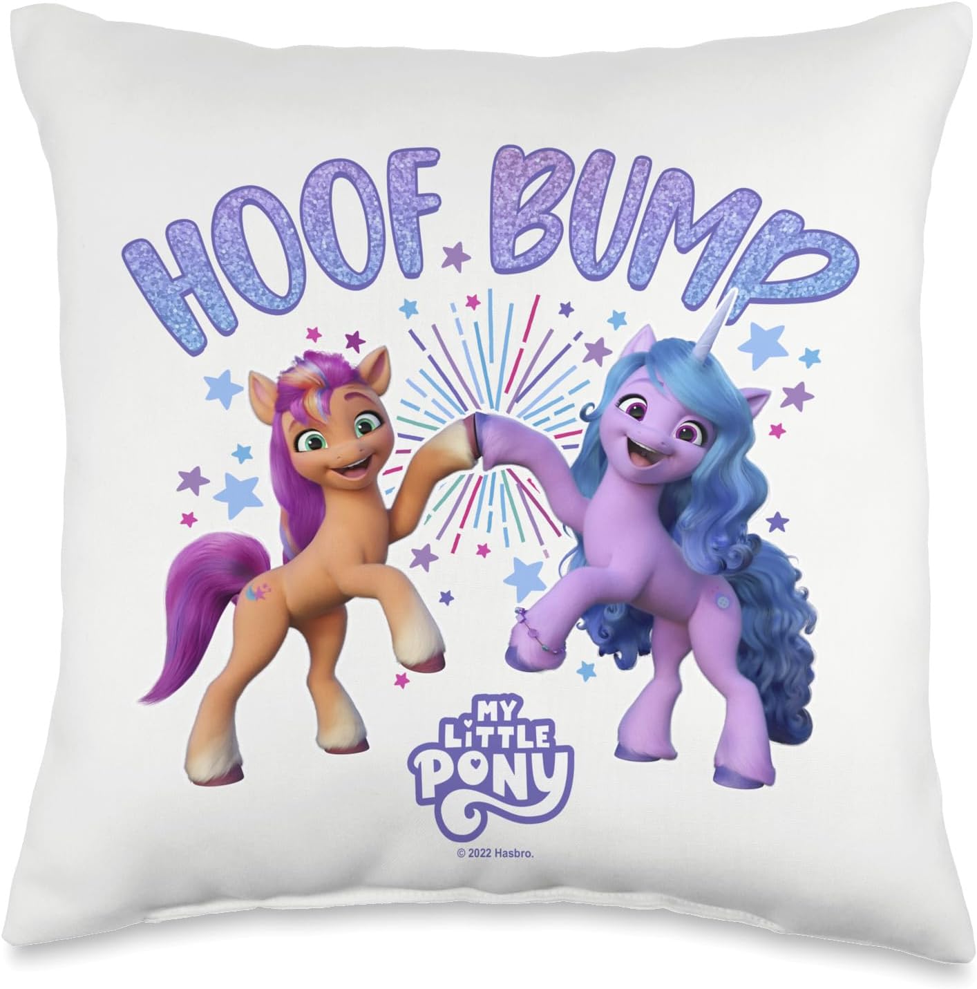 MLP: ANG Sunny & Izzy Hoof Bump Throw Pillow 1