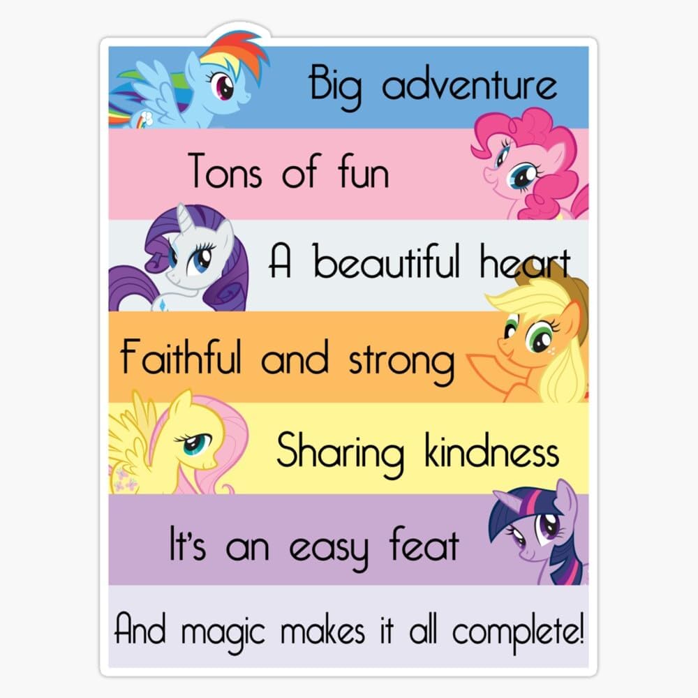 MLPFIM 5" Bumper Sticker Vinyl Decal 1