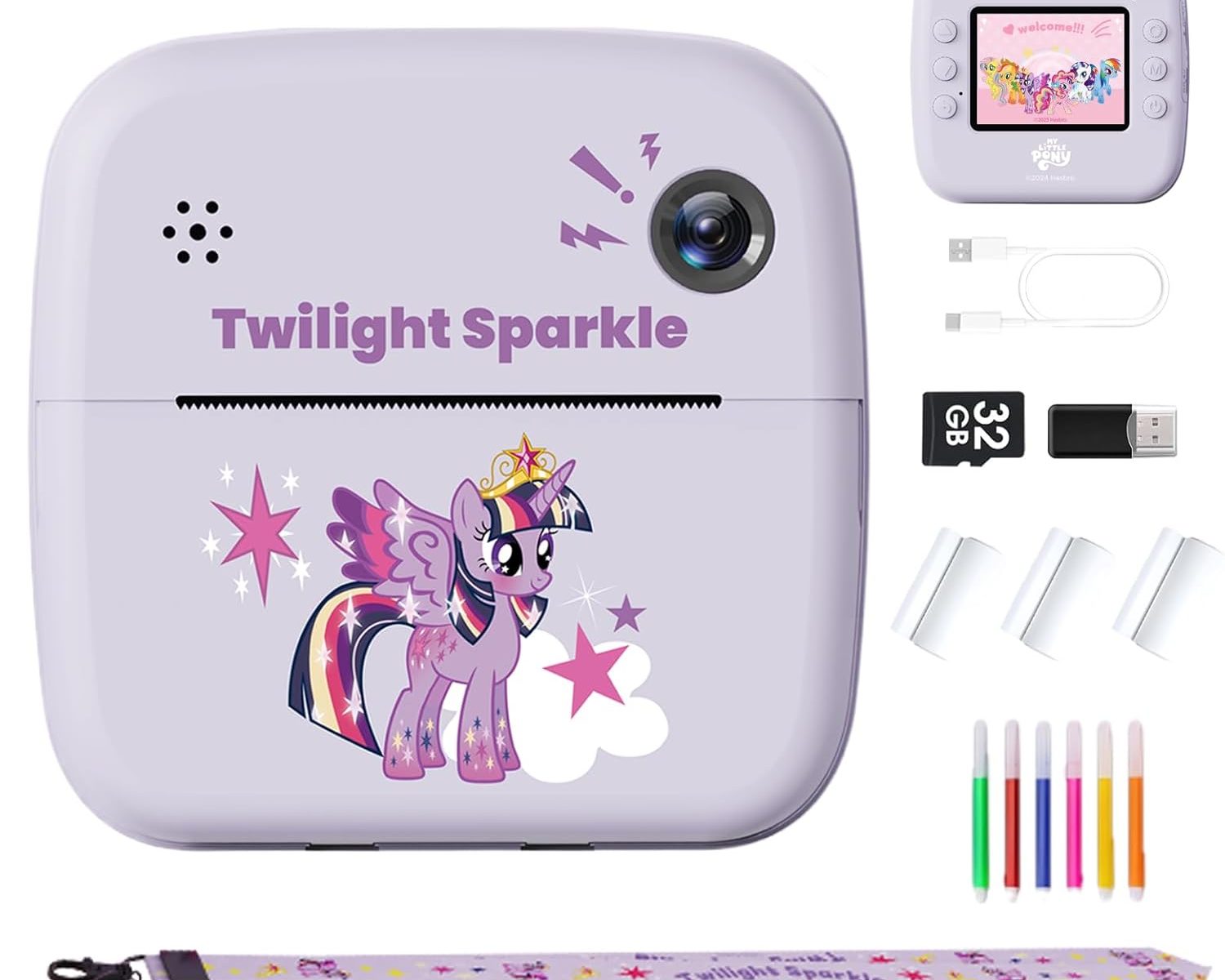 MLP Rainbow Series Princess Twilight Sparkle Print Camera