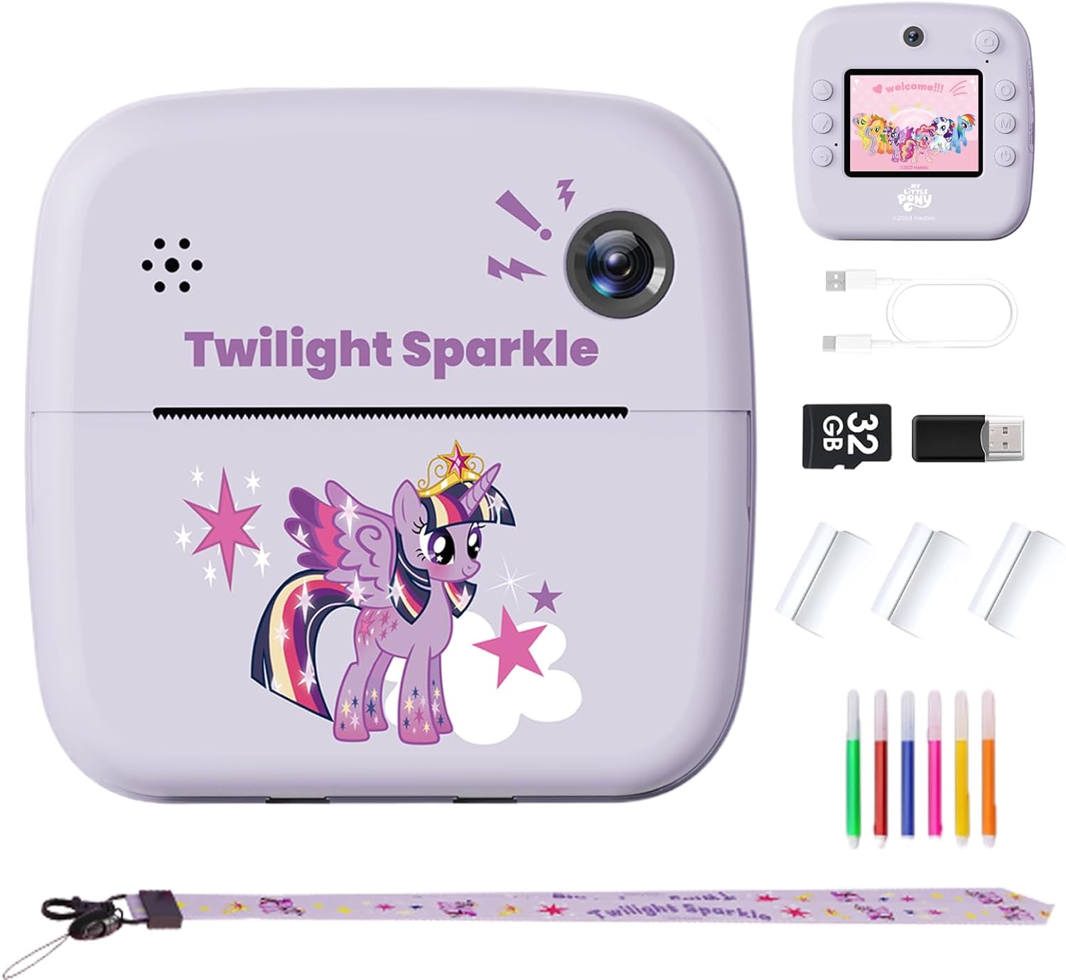 MLP Rainbow Series Princess Twilight Sparkle Print Camera